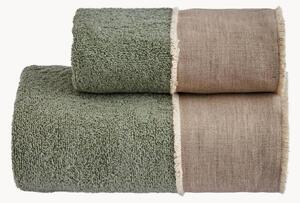Set di 2 asciugamani in cotone Nicol