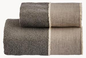 Set di 2 asciugamani in cotone Nicol