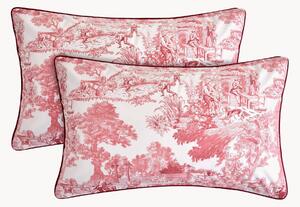 Set di 2 federe in cotone percalle Toile De Jouy