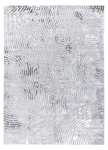 Tappeto MEFE moderno 8725 cerchi impronta digitale - Structural due livelli di pile grigio