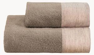 Set di 2 asciugamani in cotone lavato Washed