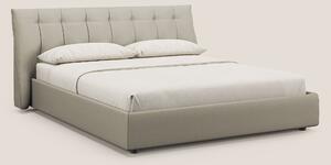 Clizia letto imbottito di design con vano contenitore in ecopelle impe