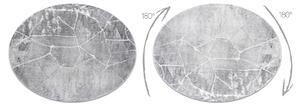 Tappeto MEFE moderno Cerchio 2783 Marmo - Structural due livelli di pile grigio scuro