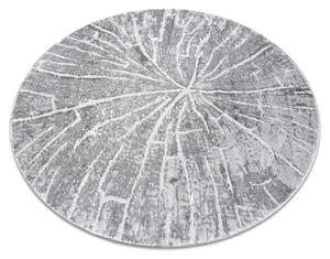 Tappeto MEFE moderne Cerchio 2784 Albero Legna - Structural due livelli di pile grigio