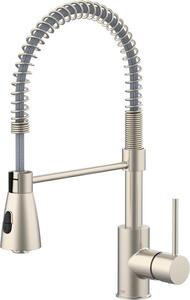 Ibenzoa® Miscelatore da cucina multifunzione – con getto doccia regolabile, rivestimento anti-impronta, miscelatore in Vetroceramica, per acqua calda e fredda