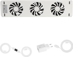 Ventilatore per termosifoni Vigevee, set da 1, con magnete, portata d'aria di 30 CFM, dotato di termostato