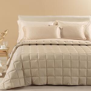 Trapunta Leggerissima In Raso Jacquard Luce Matrimoniale Dreaming Naturale Caleffi