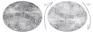 Tappeto MEFE moderno Cerchio 8724 Ornamento vintage - Structural due livelli di pile grigio