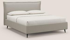 Hans letto contenitore imbottito minimal in tessuto simil cotone imper