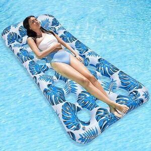 Materasso gonfiabile - 180 x 85 cm - Materasso gonfiabile per adulti - Materasso galleggiante - Materasso gonfiabile da piscina