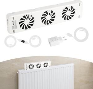 Ventilatore per radiatore Vigevee, modello a 3 velocità, confezione da 1, con controllo della temperatura, adatto per radiatori con larghezza massima di 50 cm