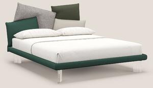 Rebus letto imbottito dal design moderno con piedi trasparenti in plex