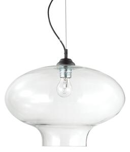 Sospensione Vintage-Decò Bistro' Metallo Trasp. 1 Luce E27 D40