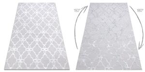 Tappeto MEFE moderno 8504 Traliccio, fiori - Structural due livelli di pile grigio / bianca