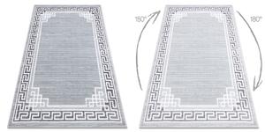 Tappeto MEFE moderno 9096 Telaio, chiave greca - Structural due livelli di pile grigio