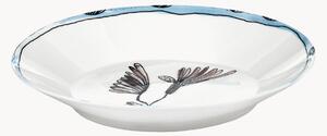 Set di 2 piatti fondi in Fine Bone China Midnight Flowers