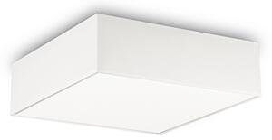 Plafoniera Moderna Ritz Tessuto Bianco 4 Luci E27 D50Cm