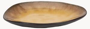 Set di 4 piatti da dessert con smalto reattivo organico Pure