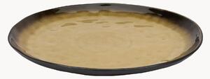 Set di 2 piatti piani con smalto reattivo organico Pure