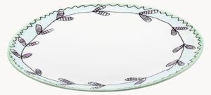 Set di 2 piatti da colazione in Fine Bone China Midnight Flowers