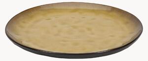 Set di 4 piatti da colazione con smalto reattivo organico Pure