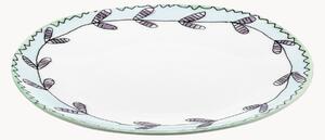 Set di 2 piatti da dessert in Fine Bone China Midnight Flowers