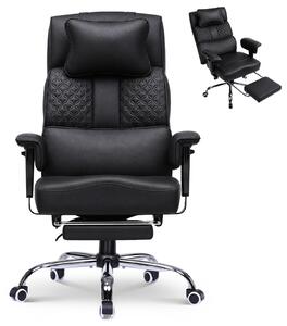 Sedia da gaming GTPLAYER, sedia ergonomica da ufficio con poggiatesta regolabile, supporto lombare ampio, seduta larga 54 cm, inclinazione da 90° a 150°, capacità di carico fino a 180 kg