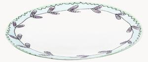 Set di 2 piatti da colazione in Fine Bone China Midnight Flowers