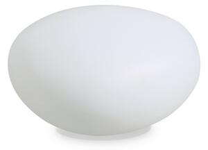 Piantana Moderna Sasso Materie Plastiche Bianco 1 Luce E27 D33Cm