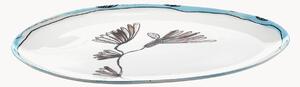 Piatto da portata in Fine Bone China Midnight Flowers
