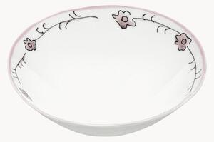 Set di 2 ciotole in Fine Bone China Midnight Flowers