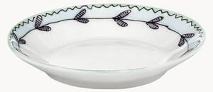 Set di 2 piatti da dessert in Fine Bone China Midnight Flowers