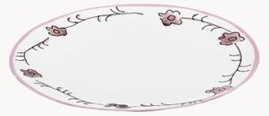 Set di 2 piatti da colazione in Fine Bone China Midnight Flowers
