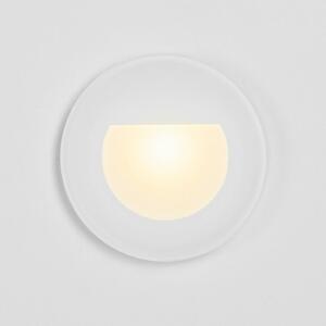 BRUMBERG Wall Kit68 spot piatto rotondo bianco, Bianco / Opale, Corridoio, Alluminio, Faretto da incasso a parete