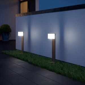 STEINEL GL 80 SC Lampione con sensore, antracite, altezza 63 cm SC, dimmerabile, Alluminio / Grigio / Zincato, Alluminio, Moderno