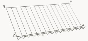 Ripiano portariviste String System, larg. 78 x prof. 30 cm