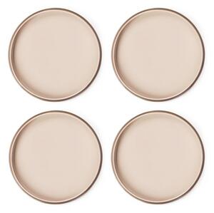 Set di piatti beige in gres 4 pz ø 22 cm Terra Rondo – Bonami Selection