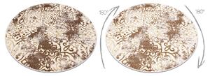Tappeto MEFE moderne cerchio 8724 Ornamento vintage - Structural due livelli di pile beige / oro
