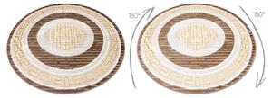 Tappeto MEFE moderno cerchio 9096 Telaio, chiave greca - Structural due livelli di pile beige / maro