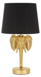 Mauro Ferretti lampada da tavolo elefante E27 Ø 25x43 cm oro nero