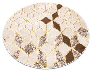 Tappeto MEFE moderne cerchio B400 Cubo, geometrico 3D - Structural due livelli di pile crema / beige
