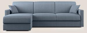 Chris Divano letto angolare con penisola in microfibra smacchiabile T1