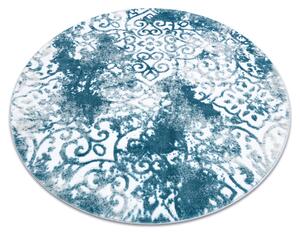 Tappeto MEFE moderne cerchio 8724 Ornamento vintage - Structural due livelli di pile crema / blu