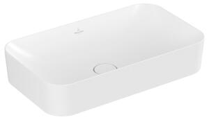 Villeroy & Boch Finion lavabo à poser, sans trop-plein, sans plage de robinetterie, 600x350mm, 414361RW, 414361RW