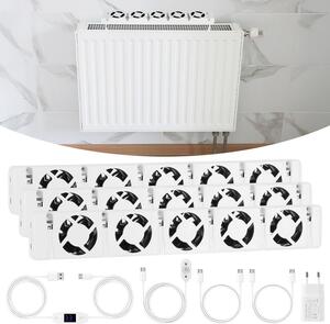 Ventilatore per radiatore Eikuavons, set da 3 pezzi, con controllo della temperatura, adatto per radiatori da 200–300 cm
