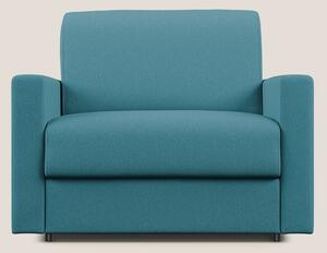 Chris poltrona letto in tessuto impermeabile T13 azzurro