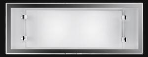 Applique In Vetro E Metallo Moderna Frame Bianco 2 Luci E27