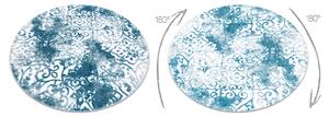 Tappeto MEFE moderne cerchio 8724 Ornamento vintage - Structural due livelli di pile crema / blu