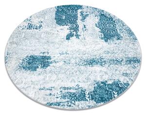 Tappeto MEFE moderno cerchio 8731 Rosone vintage - Structural due livelli di pile crema / blu