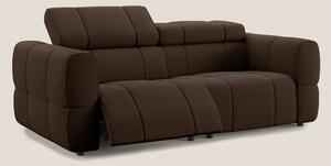 Giotto Divano modulare con opzione relax elettrico in microfibra effet